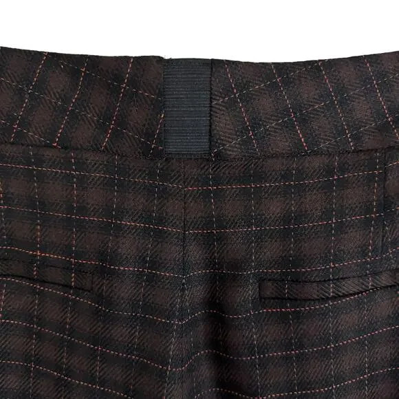 Alice + Olivia Dylan Plaid High Waist Wide Leg Pants - Picture 8 of 16